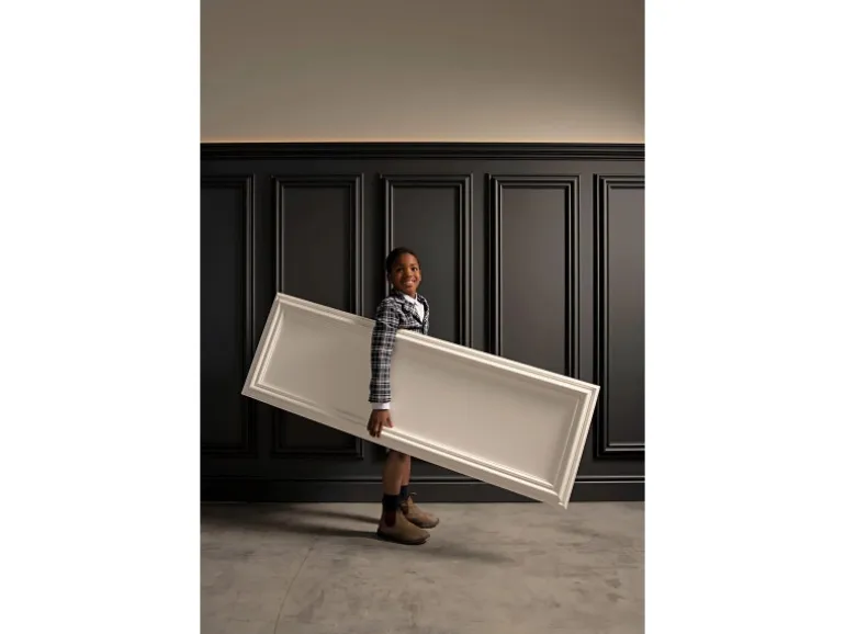 ORAC DECOR W120 LUXXUS AUTOIRE 3D Wandpaneel Wandpaneel Zierelement 0,75 m2 150 cm x 50 cm x 3,2 cm Weiß