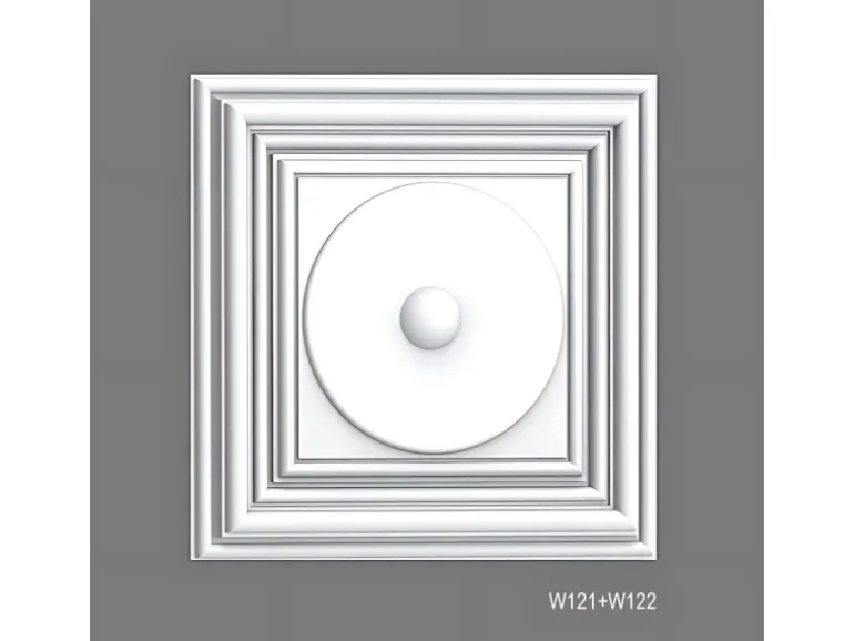 ORAC DECOR W122 LUXXUS AUTOIRE 3D Wandpaneel Wandpaneel Zierelement 0,11 m2 33,3 cm x 33,3 cm x 2,6 cm Weiß