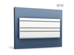 ORAC DECOR W119 MODERN BAR MIX 3D Wandpaneel Zierelement Stuckleiste 2 m Weiß