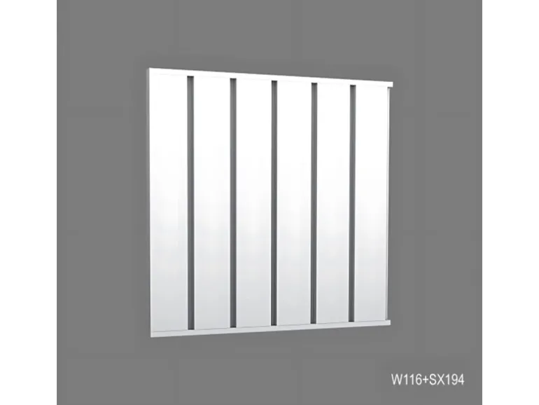 ORAC DECOR W116 MODERN BAR XL 3D Wandpaneel Zierelement 2 m 200 cm x 2 cm x 25 cm Weiß