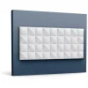 ORAC DECOR W113 MODERN COBBLE 3D Wandpaneel Zierelement 2 m 200 cm x 2,2 cm x 25 cm Weiß