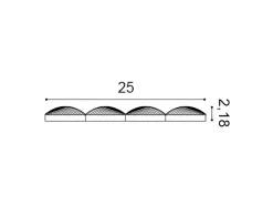 ORAC DECOR W113 MODERN COBBLE 3D Wandpaneel Zierelement 2 m 200 cm x 2,2 cm x 25 cm Weiß