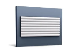 ORAC DECOR W110 MODERN HILL 3D Wandpaneel Zierlement 2 m 200 cm x 1,6 cm x 25,0 cm Weiß