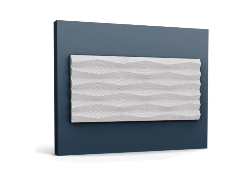 ORAC DECOR W112 MODERN RIDGE 3D Wandpaneel Zierelement 2 m 200 cm x 2 cm x 25 cm Weiß