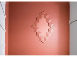 ORAC DECOR W105 MODERN ROMBUS 3D Wandpaneel Zierlement, 34,6 cm x 30 cm x 3 cm Weiß