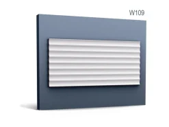 ORAC DECOR W109 MODERN VALLEY 3D Wandpaneel Zierlement 2 m 200 cm x 1,3 cm x 25,0 cm Weiß