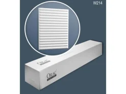 ORAC DECOR W214-Box HILL BEAD XL 3D Wandpaneele 1 Karton Set mit 5 Paneelen 10 m Weiß