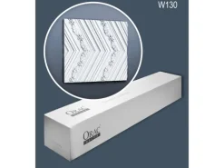 ORAC DECOR W130-Box LUXXUS 3D Wandpaneel 1 Karton Set mit 4 Paneelen 8 m Weiß