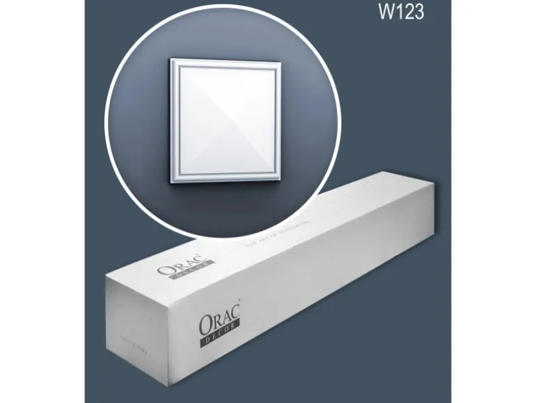 ORAC DECOR W123-Box LUXXUS 3D Wandpaneel 1 Karton Set mit 8 Paneelen 0,89 m2 Weiß
