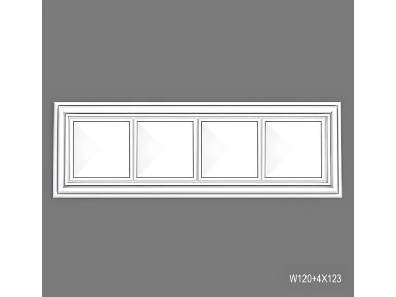 ORAC DECOR W123-Box LUXXUS 3D Wandpaneel 1 Karton Set mit 8 Paneelen 0,89 m2 Weiß