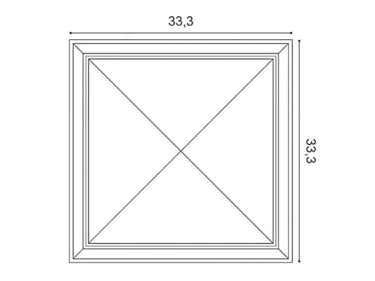 ORAC DECOR W123-Box LUXXUS 3D Wandpaneel 1 Karton Set mit 8 Paneelen 0,89 m2 Weiß