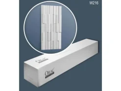 ORAC DECOR W216-Box MATRIX 3D Wandpaneele 1 Karton Set mit 8 Paneelen 16 m Weiß