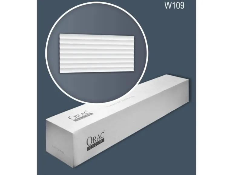 ORAC DECOR W109-Box MODERN 3D Wandpaneele 1 Karton mit 12 Zierlementen Weiß