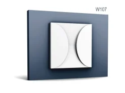 ORAC DECOR W107-Box MODERN 3D Wandpaneele 1 Karton Set mit 5 Zierlementen 0,55 m2 Weiß