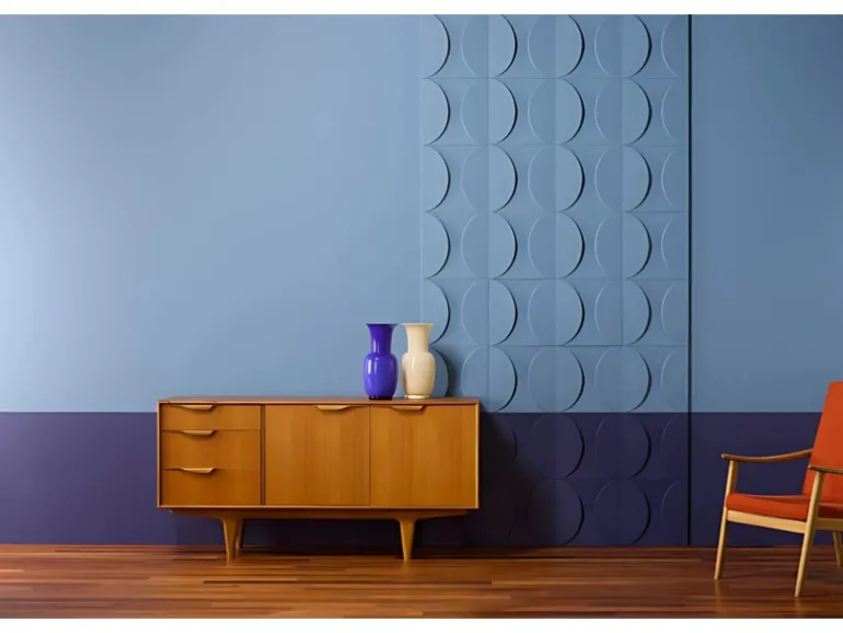 ORAC DECOR W107-Box MODERN 3D Wandpaneele 1 Karton Set mit 5 Zierlementen 0,55 m2 Weiß