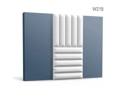 ORAC DECOR W218-Box QUILT 3D Wandpaneele 1 Karton Set mit 6 Paneelen 12 m Weiß