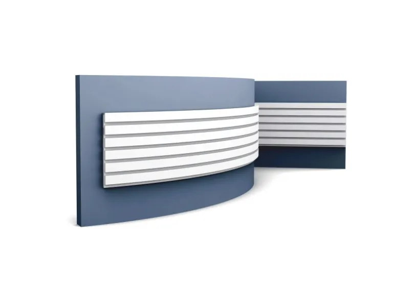 ORAC DECOR W111F MODERN BAR Flexibles 3D Wandpaneel Zierelement 2 m 200 cm x 2 cm x 25 cm Weiß