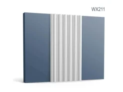 ORAC DECOR WX211 3D Wandpaneel Wandvertäfelung Akustikpaneel Stuckleiste 2 m 200 cm x 1,7 cm x 25,5 cm Weiß