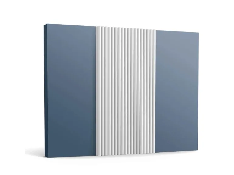 ORAC DECOR WX210 3D Wandpaneel Wandvertäfelung Akustikpaneel Stuckleiste 2 m 200 cm x 1,3 cm x 25,5 cm Weiß