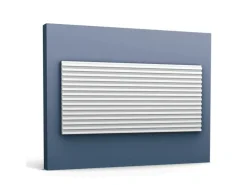 ORAC DECOR WX205-2600 MODERN TRACK 3D Wandpaneel Zierelement Stuckleiste 2,6 m Weiß