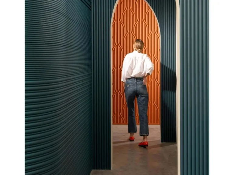 ORAC DECOR WX210-2600-Box REED 3D Wandpaneele 1 Karton Set mit 7 Paneelen 18,2 m Weiß