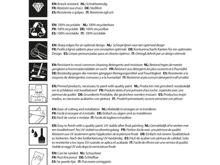 ORAC DECOR WX210-2600-Box REED 3D Wandpaneele 1 Karton Set mit 7 Paneelen 18,2 m Weiß