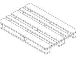 Osmo Möbelpalette Außen Steingrau Nadelholz endbehandelt 13 x 80 x 120 cm
