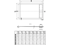 Ottofond Duschwanne Plateau Rechteck 120 cm x 80 cm Weiß