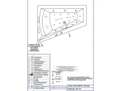 Ottofond Whirlpool Galia I Typ B 160 cm x 100 cm Weiß