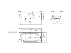 Ottofond Whirlpool Links Modena Corner Komfort-Silentsystem 178 cm x 78 cm Weiß