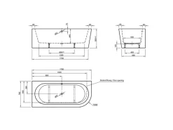 Ottofond Whirlpool Rechts Modena Corner Komfort-Silentsystem 178 cm x 78 cm Weiß
