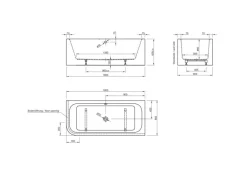 Ottofond Whirlpool Spirit Mod. B Komfort-Silentsystem 180 cm x 80 cm Weiß