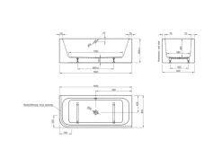 Ottofond Whirlpool Spirit Mod. B Komfort-Light-/Silentsystem 180 cm x 80 cm Weiß
