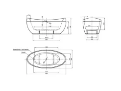Ottofond Whirlpool Ventura Komfort-Light-/Silentsystem 180,5 cm x 83,5 cm Weiß