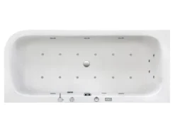 Ottofond Whirlpool-Komplettset Spirit 180x80 cm Rechts Weiß mit Wannenrandarmat