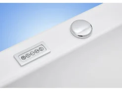 Ottofond Whirlpool-Komplettset Rosa 200x90 cm Weiß mit Wassereinlauffunktion