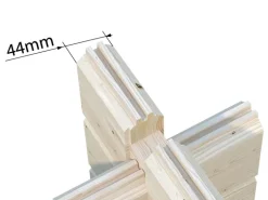 Palmako Gartenhaus Claudia Pent 530 x 380 cm Lackiert Grau-Anthrazit FSC®