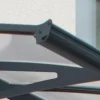 Palram - Canopia Amsterdam 1.4 x 4.5 Türvordach Grau