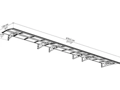 Palram - Canopia Amsterdam 6.7 x 1.4 Vordach Anthrazit klar
