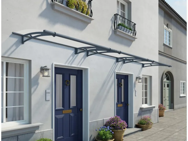 Palram - Canopia Aquila 4.5 x 0.9 Vordach Anthrazit klar