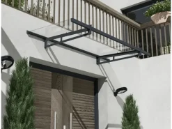 Palram - Canopia Bremen 2 x 0.9 Vordach Anthrazit klar