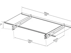 Palram - Canopia Bremen 2 x 0.9 Vordach Anthrazit klar