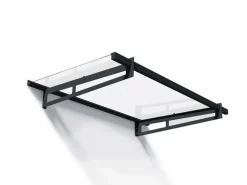 Palram - Canopia Bremen 1.5 x 0.9 Vordach Anthrazit klar