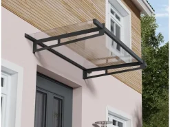 Palram - Canopia Bremen 1.5 x 0.9 Vordach Anthrazit klar