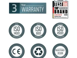 Palram - Canopia Bremen 1.5 x 0.9 Vordach Anthrazit klar