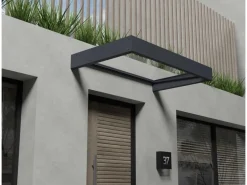 Palram - Canopia Sophia 1.5 x 0.9 Vordach Anthrazit klar