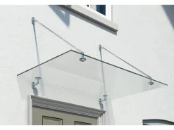 Palram - Canopia Taurus 0.9 x 1.4 Glasvordach Silber