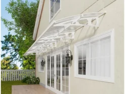 Palram - Canopia Vordach Bordeaux 139 cm x 892 cm Weiß