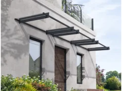 Palram - Canopia Vordach Nancy 14 cm x 452 cm x 94 Grau Klar