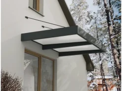 Palram - Canopia Vordach Sophia XL 192 cm x 140 cm Grau